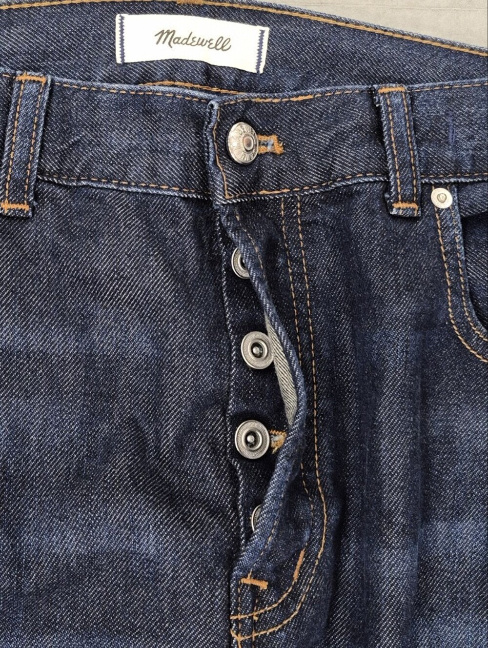 Madewell The Dean Easy Straight Jean women's 29 Softdrape dark wash mid rise - Picture 8 of 14